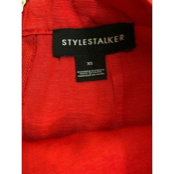 Style Stalker Womens Solid Red Mini Assymetrical Skirt Xs - Picture 2 of 6